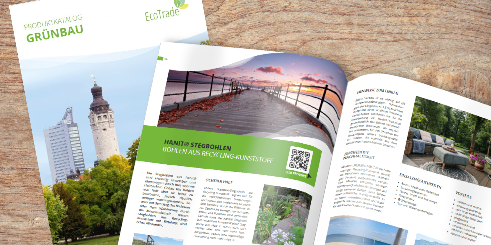 Befahrbare Rasengitter aus Kunststoff, zur Bodenbewehrung.